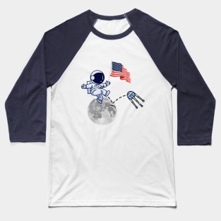 Cold War Space Race American Victory Baseball T-Shirt